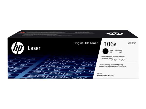 HP Toner nr 106A W1106A Black 1K