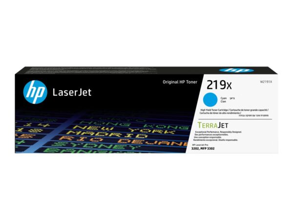 HP Toner nr 219X W2191X Cyan 2.5K