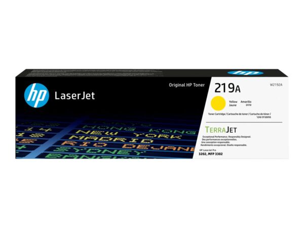 HP Toner nr 219A W2192A Yellow 1.2K