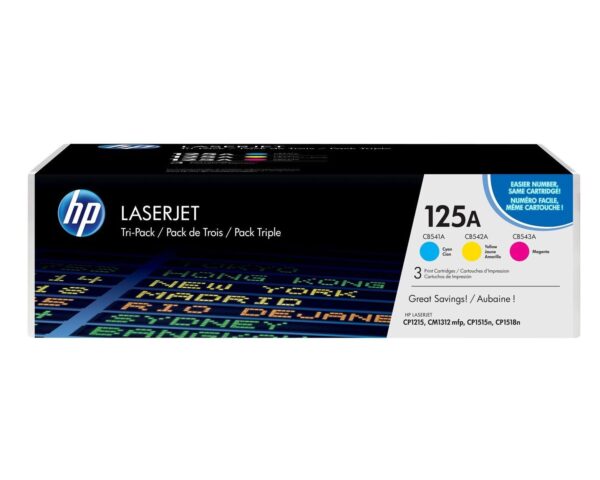 HP Toner nr 125A CF373AM 3pack CMY CB541.CB542.CB543