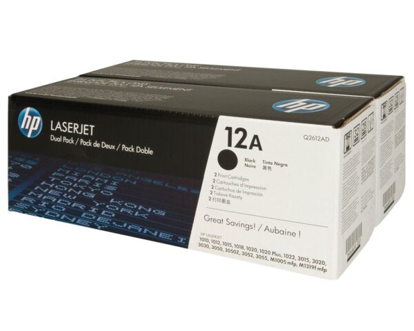 HP Toner nr 12AD Q2612AD Black 2pack 2x2K