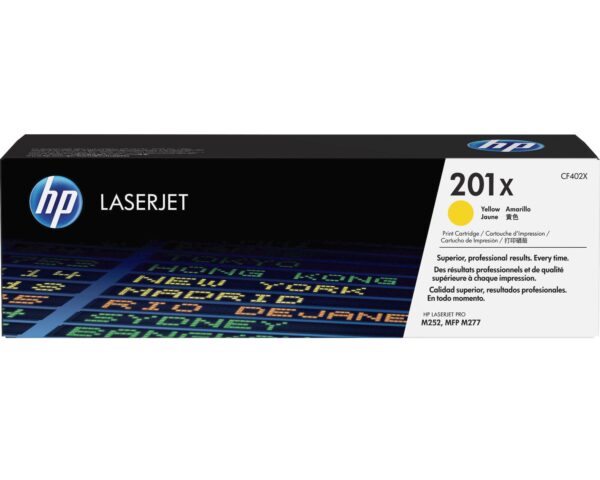 HP Toner nr 201X CF402X Yellow 2.3K