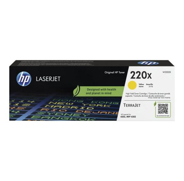 HP Toner nr 220X W2202X  Yellow 5.5K