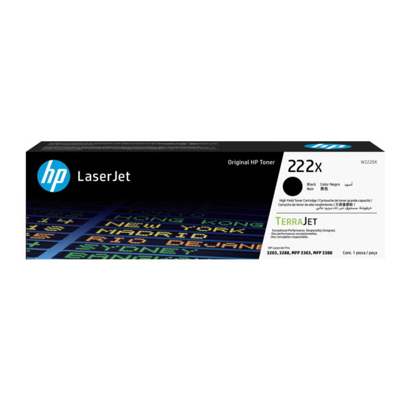 HP Toner nr 222X W2220X Black 3.2K