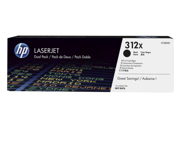 HP Toner nr 312XD CF380XD Black  2pack 4.4K