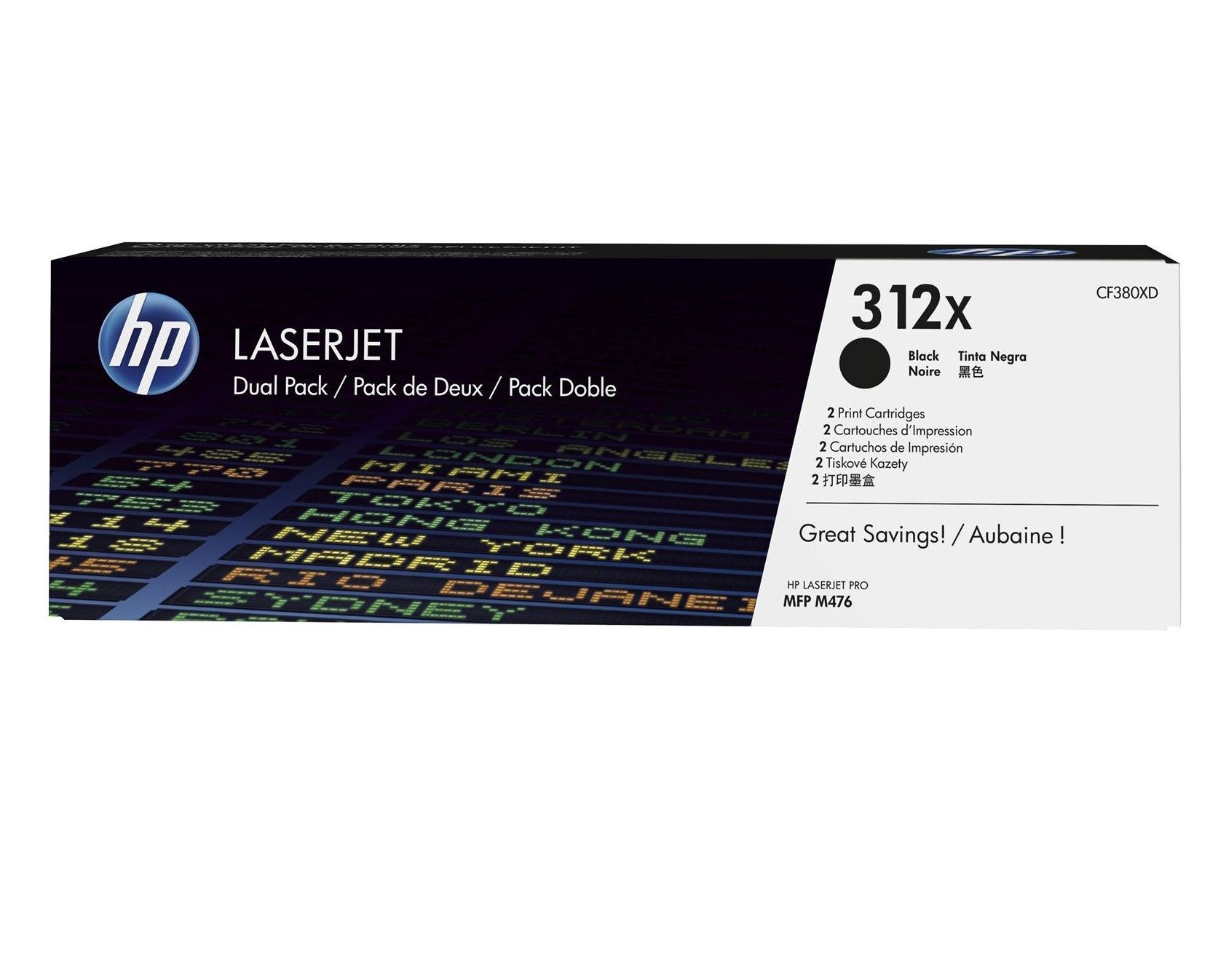HP Toner nr 312XD CF380XD Black 2pack 4.4K