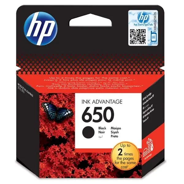 HP Tusz nr 650 CZ101AE Black 6.5ml