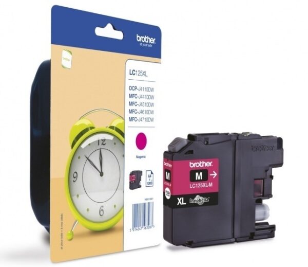 Brother Tusz LC125XLM Magenta 1.2K
