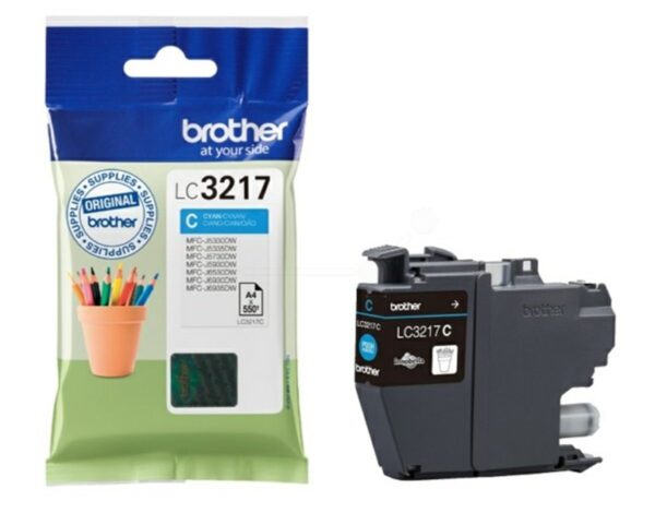 Brother Tusz LC3217C Cyan 550str